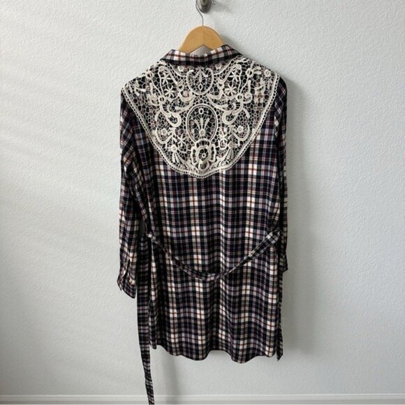 NEW Grace and Lace Stretch Flex Flannel Plaid Dress Size L - Picture 6 of 9